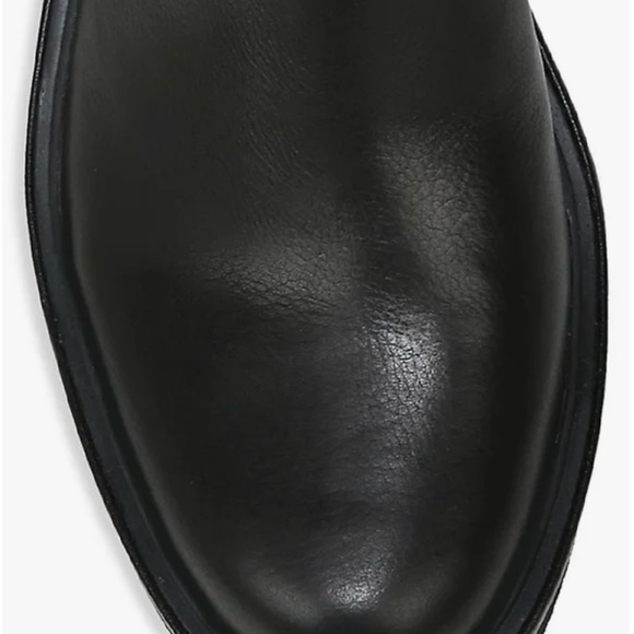 VINCE BRINTON WATER RESISTANT WOMEN’s LEATHER ROUND TOE CHELSEA BOOT- BLACK- 8.5 - Picture 7 of 16